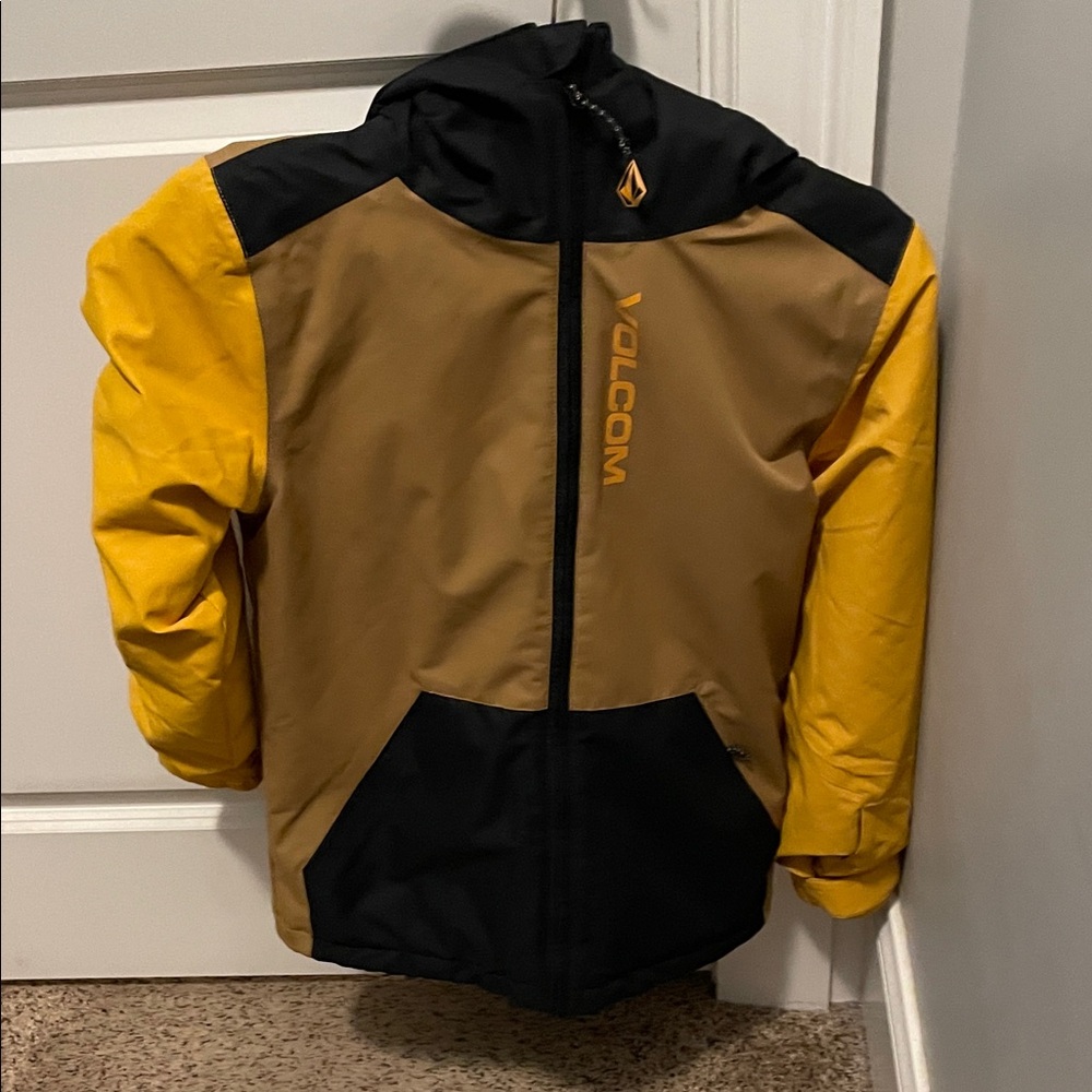 Volcom Two-Tone Yellow and Black Jacket